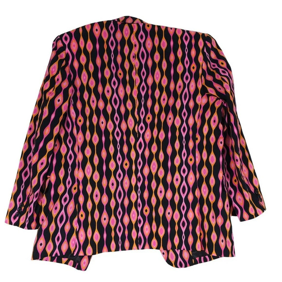 Stuart Kent Original Pink Orange Black Psychedelic Wave Mens Custom Sport Jacket - Picture 2 of 10